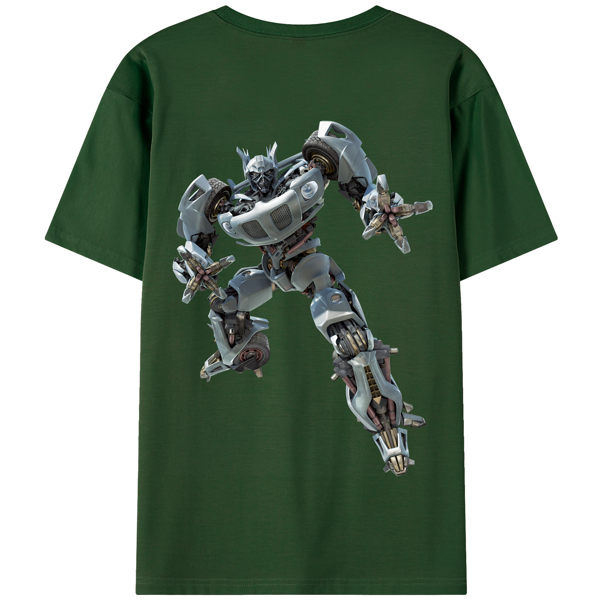 （画像用） Transformers トランスフォーマー 綿100％半袖Tシャツ（背面プリント）